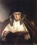 Rembrandt, An Old Woman Reading